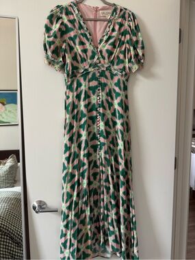 Saloni Printed Lea Maxi Dress